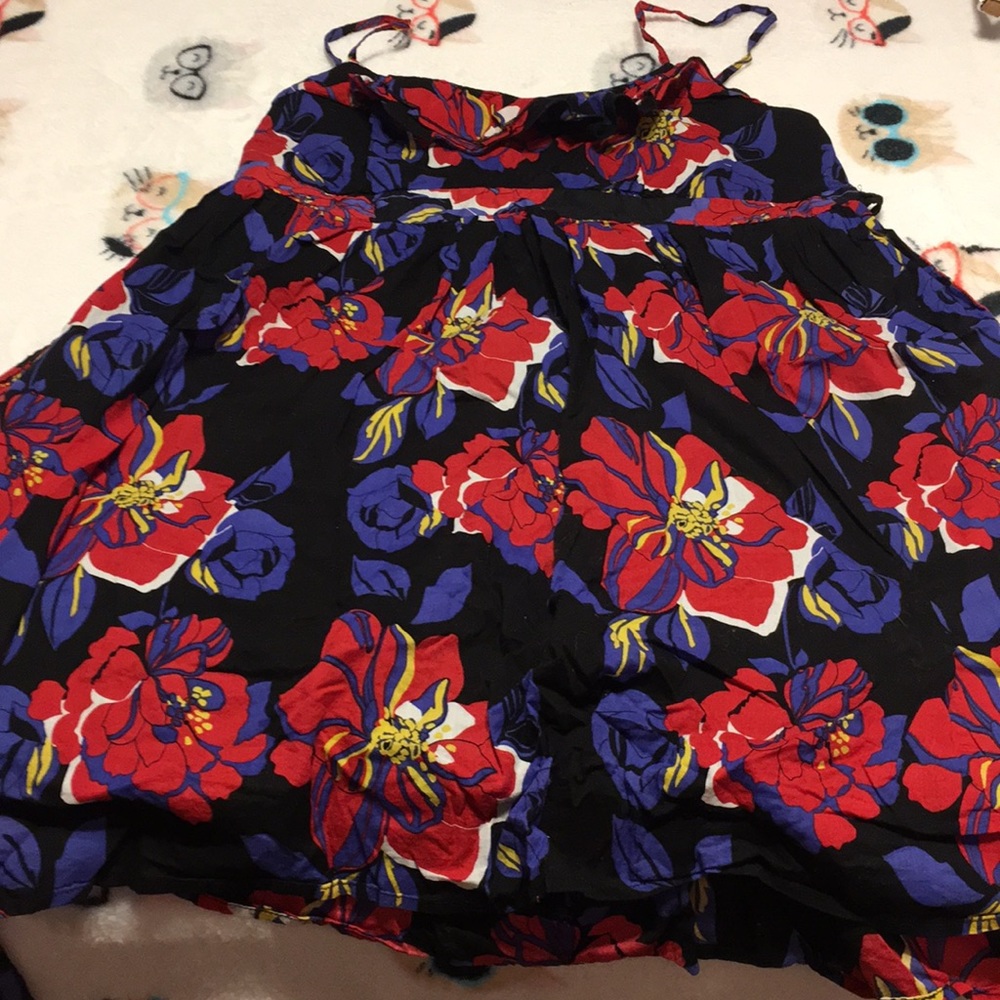 Black floral super cute dress
